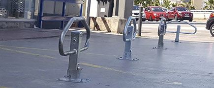 Barrera guarda plazas de parking